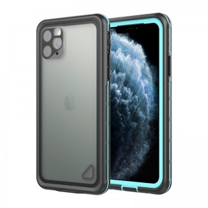 최고의 방수 iphone11 휴대폰 저렴한 아이폰11 구명코트, 투명 뒤덮인 아이폰 방수 puch(파란)