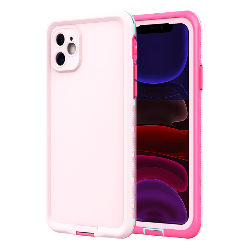 방수 케이스 방수 iphone 케이스 아이폰 11의 베스트 방수 케이스(핑크), 순색 뒤덮개