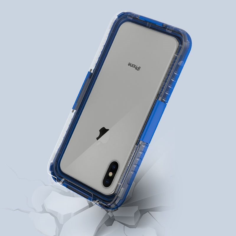 방수 전화 케이스 iPhone XS Max Wterproof 모바일 케이스 Lifeproof Case (Blue)