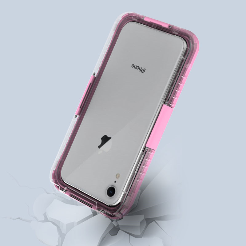 저렴한 아이폰 XR 케이스 구명권 구매 수중 아이폰 케이스 케이스와 지갑(핑크)